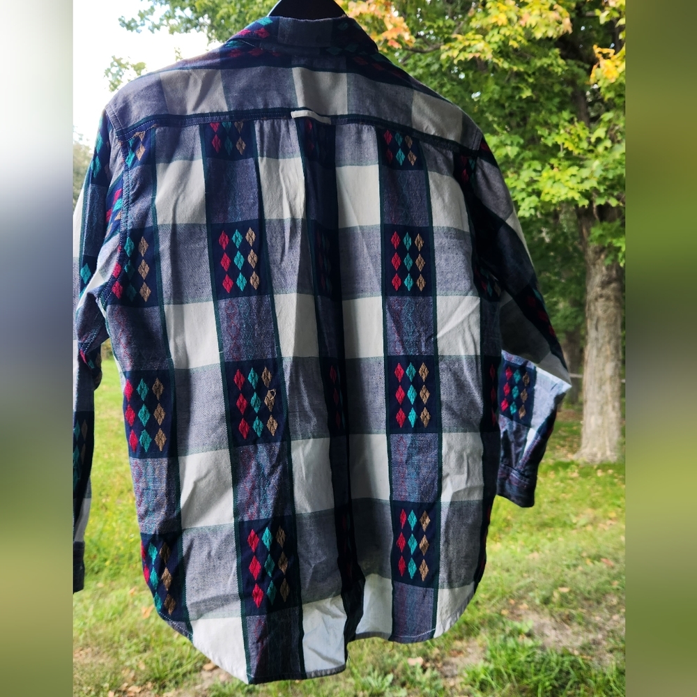 Vintage Patterned Button Up - image 3